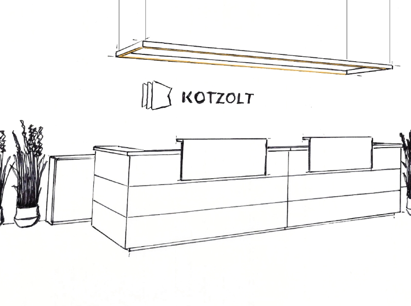 Kotzolt Pictura LED als individuelle Profilleuchte. Aluminium Profil kundenspezifisch als Quadrat oder Rechteck